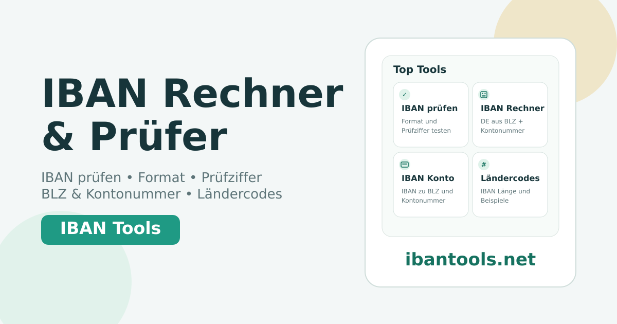 IBAN Validator Online – Validate IBAN Number & Checksum